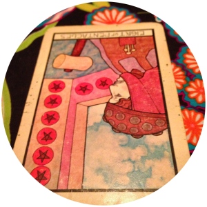 Inverted Eight of Pentacles